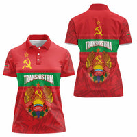 Transnistria Independence Day Women Polo Shirt Coat Of Arms Flag Style - Wonder Print Shop