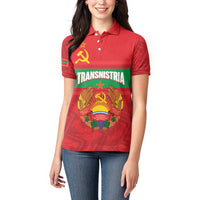 Transnistria Independence Day Women Polo Shirt Coat Of Arms Flag Style - Wonder Print Shop