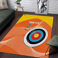 Personalised Bhutan Archery Area Rug Board Style Flag Color - Wonder Print Shop