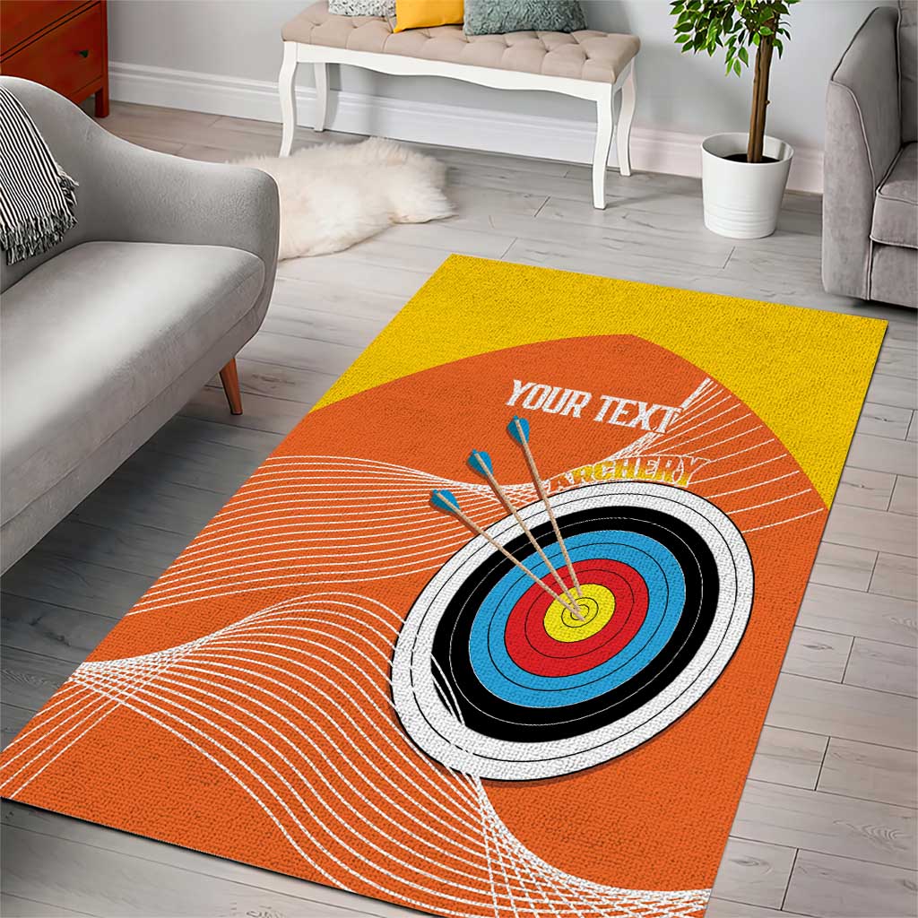 Personalised Bhutan Archery Area Rug Board Style Flag Color - Wonder Print Shop