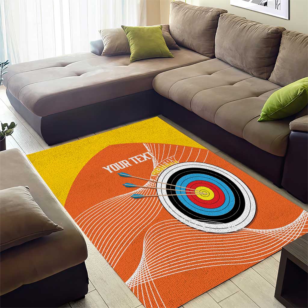 Personalised Bhutan Archery Area Rug Board Style Flag Color - Wonder Print Shop