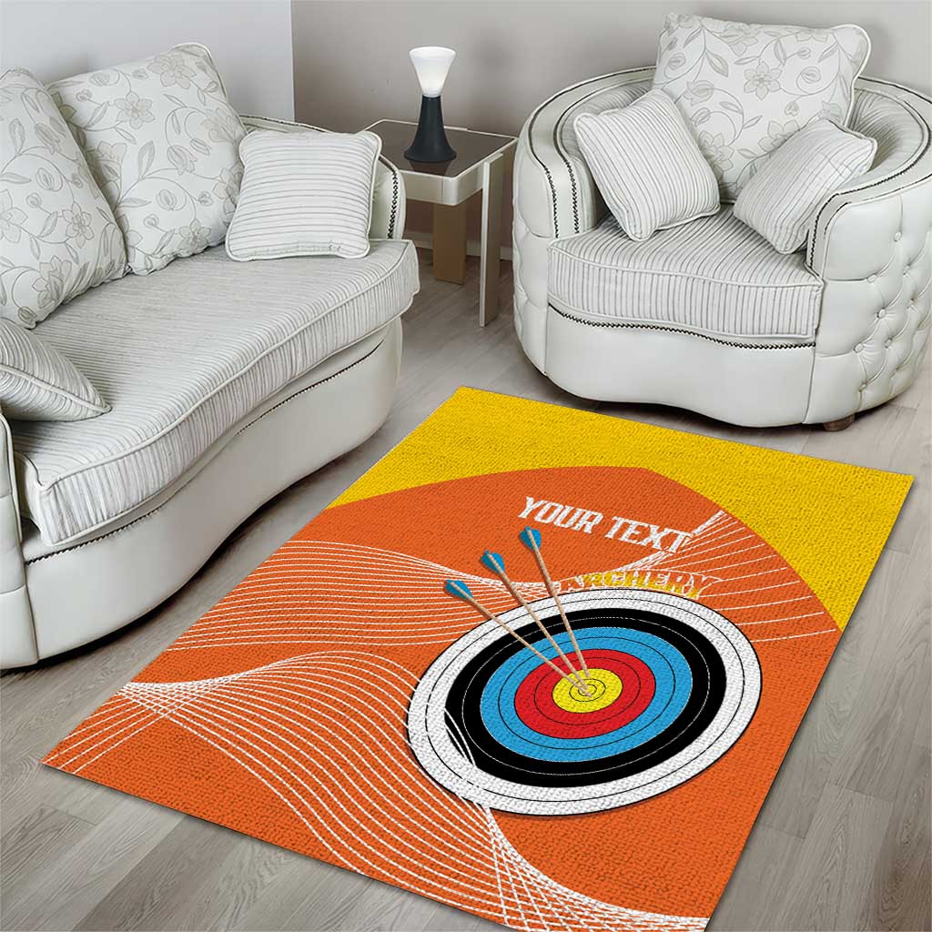 Personalised Bhutan Archery Area Rug Board Style Flag Color - Wonder Print Shop
