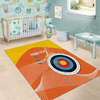 Personalised Bhutan Archery Area Rug Board Style Flag Color - Wonder Print Shop