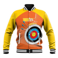 Personalised Bhutan Archery Baseball Jacket Board Style Flag Color - Wonder Print Shop