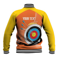 Personalised Bhutan Archery Baseball Jacket Board Style Flag Color - Wonder Print Shop