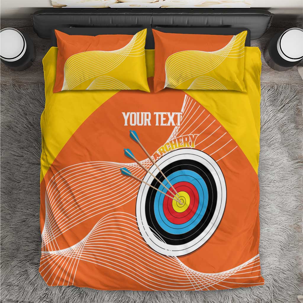 Personalised Bhutan Archery Bedding Set Board Style Flag Color - Wonder Print Shop