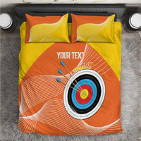 Personalised Bhutan Archery Bedding Set Board Style Flag Color - Wonder Print Shop