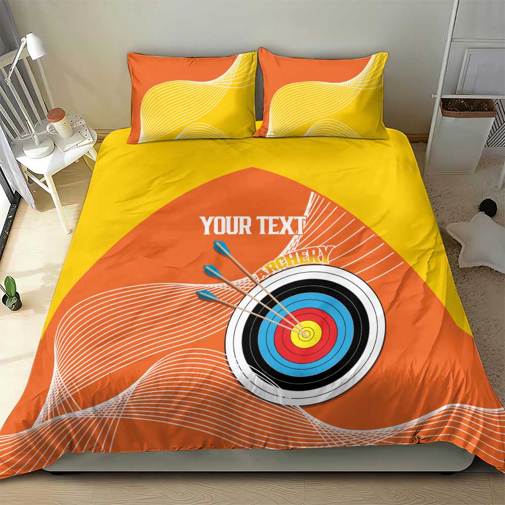 Personalised Bhutan Archery Bedding Set Board Style Flag Color - Wonder Print Shop