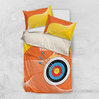 Personalised Bhutan Archery Bedding Set Board Style Flag Color - Wonder Print Shop