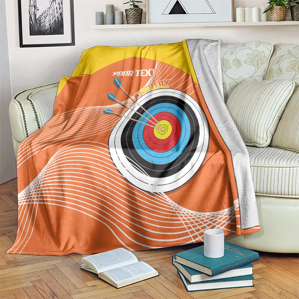 Personalised Bhutan Archery Blanket Board Style Flag Color - Wonder Print Shop