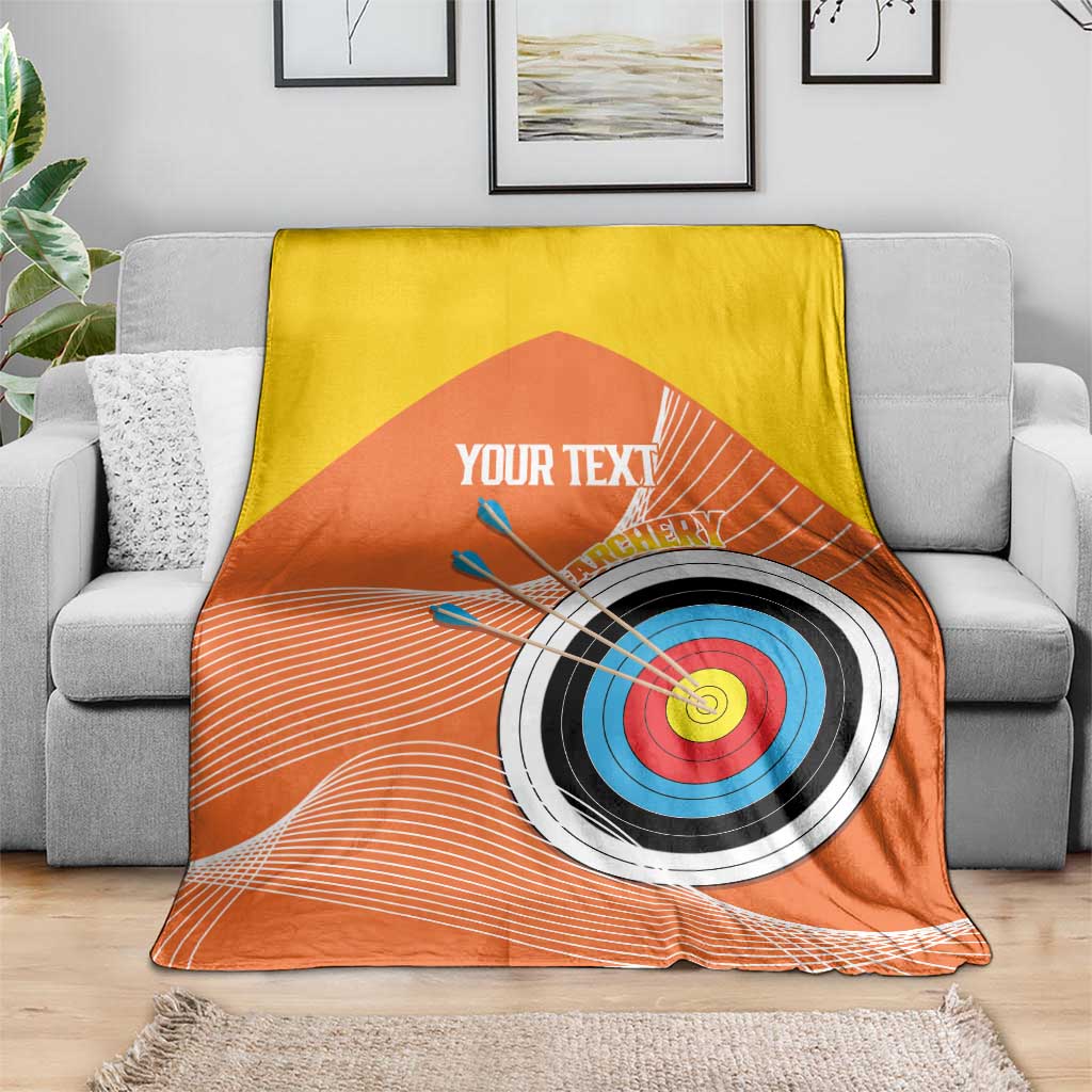 Personalised Bhutan Archery Blanket Board Style Flag Color - Wonder Print Shop
