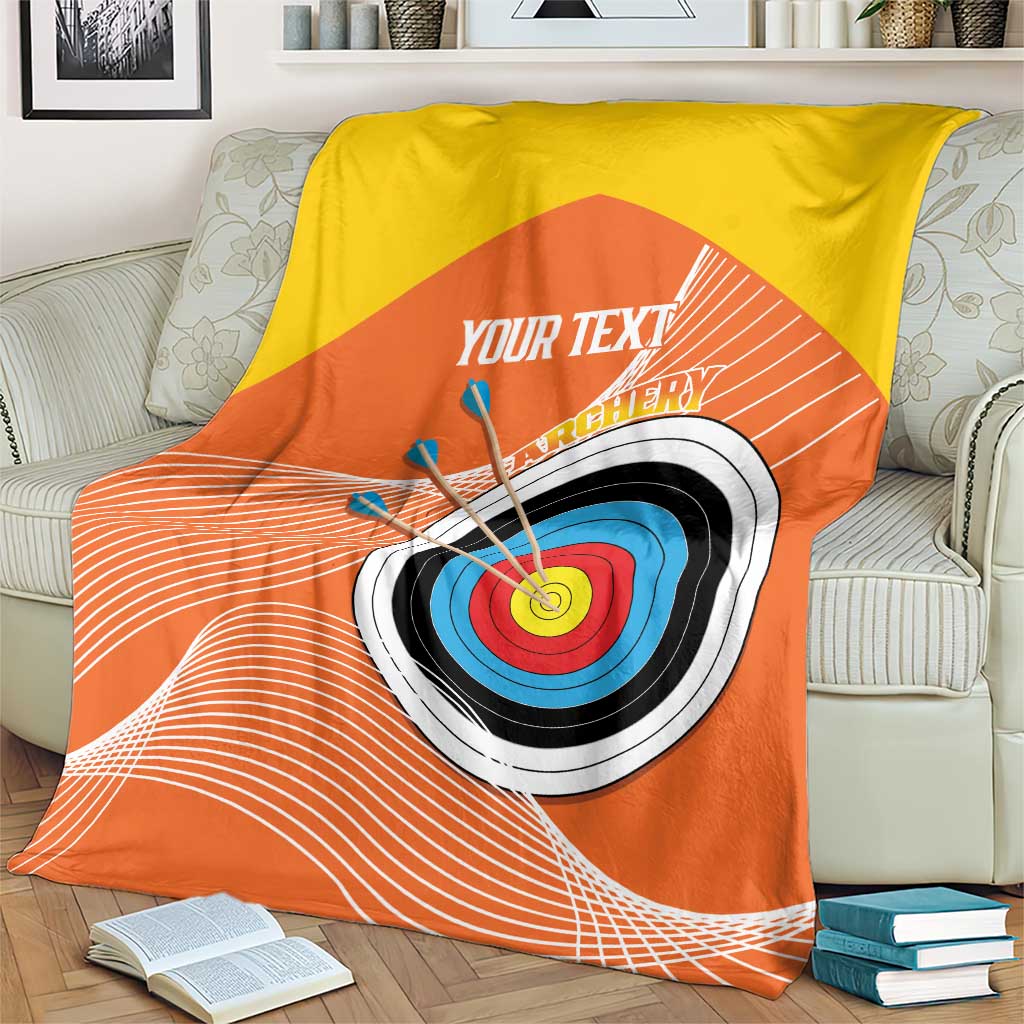Personalised Bhutan Archery Blanket Board Style Flag Color - Wonder Print Shop