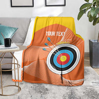 Personalised Bhutan Archery Blanket Board Style Flag Color - Wonder Print Shop