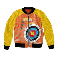 Personalised Bhutan Archery Bomber Jacket Board Style Flag Color - Wonder Print Shop