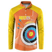 Personalised Bhutan Archery Button Sweatshirt Board Style Flag Color - Wonder Print Shop