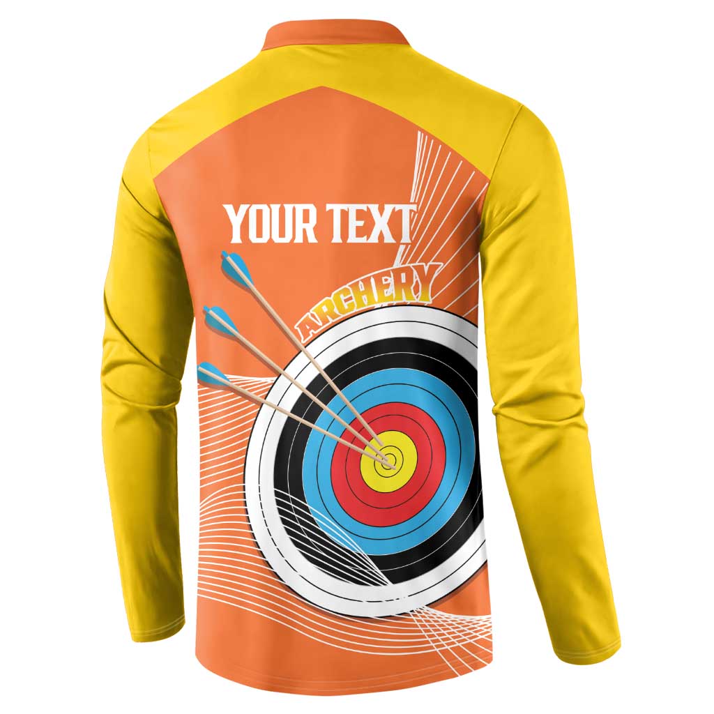 Personalised Bhutan Archery Button Sweatshirt Board Style Flag Color - Wonder Print Shop