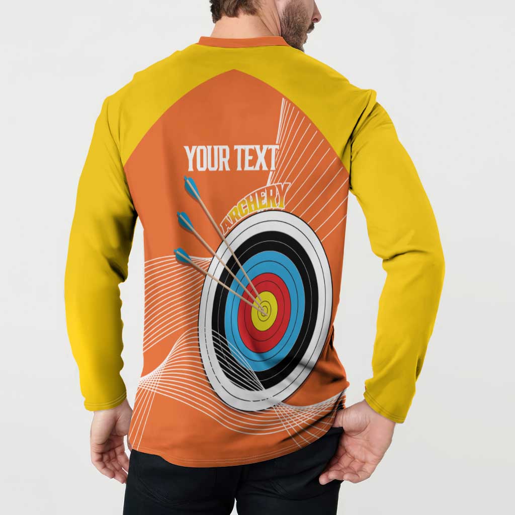 Personalised Bhutan Archery Button Sweatshirt Board Style Flag Color - Wonder Print Shop