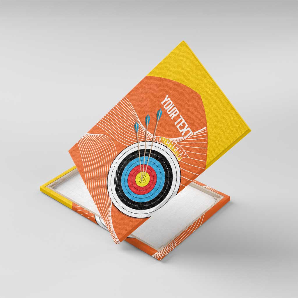 Personalised Bhutan Archery Canvas Wall Art Board Style Flag Color - Wonder Print Shop