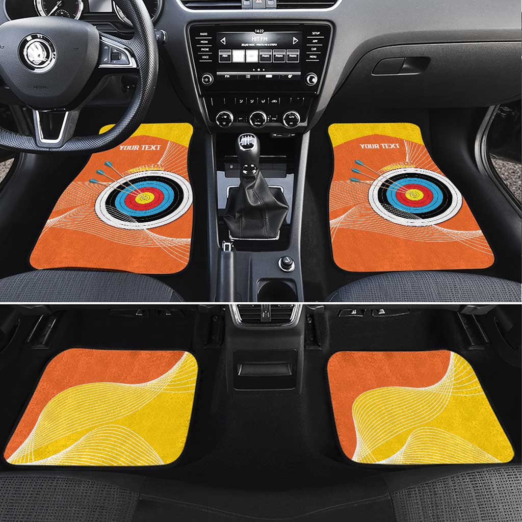 Personalised Bhutan Archery Car Mats Board Style Flag Color - Wonder Print Shop