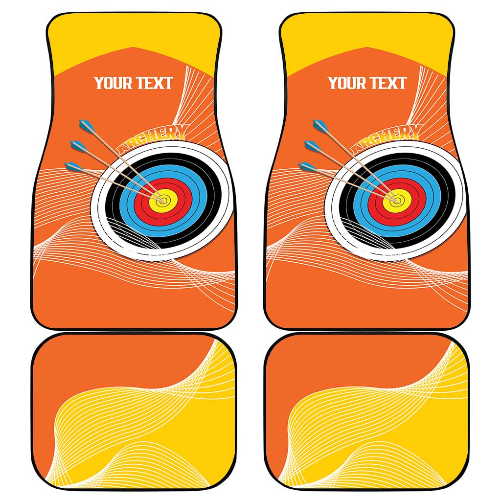 Personalised Bhutan Archery Car Mats Board Style Flag Color - Wonder Print Shop