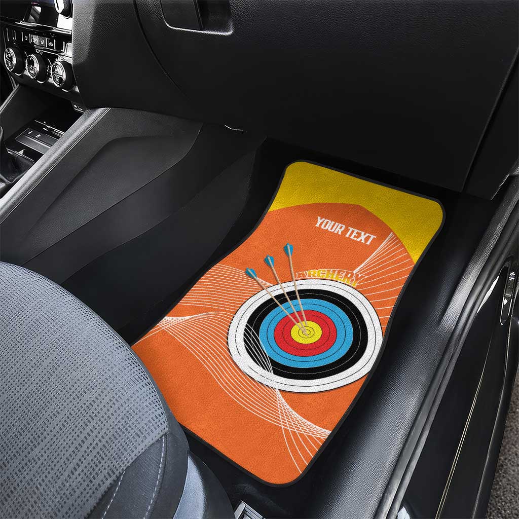 Personalised Bhutan Archery Car Mats Board Style Flag Color - Wonder Print Shop