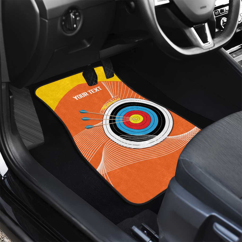 Personalised Bhutan Archery Car Mats Board Style Flag Color - Wonder Print Shop