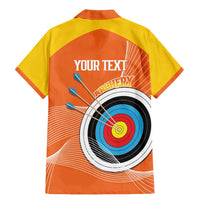 Personalised Bhutan Archery Family Matching Mermaid Dress and Hawaiian Shirt Board Style Flag Color - Wonder Print Shop