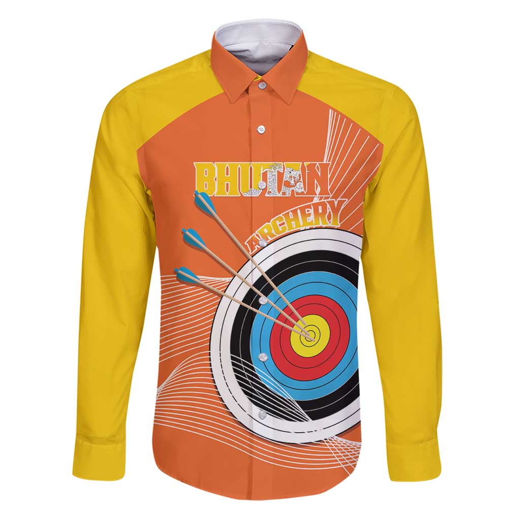 Personalised Bhutan Archery Family Matching Puletasi and Hawaiian Shirt Board Style Flag Color - Wonder Print Shop