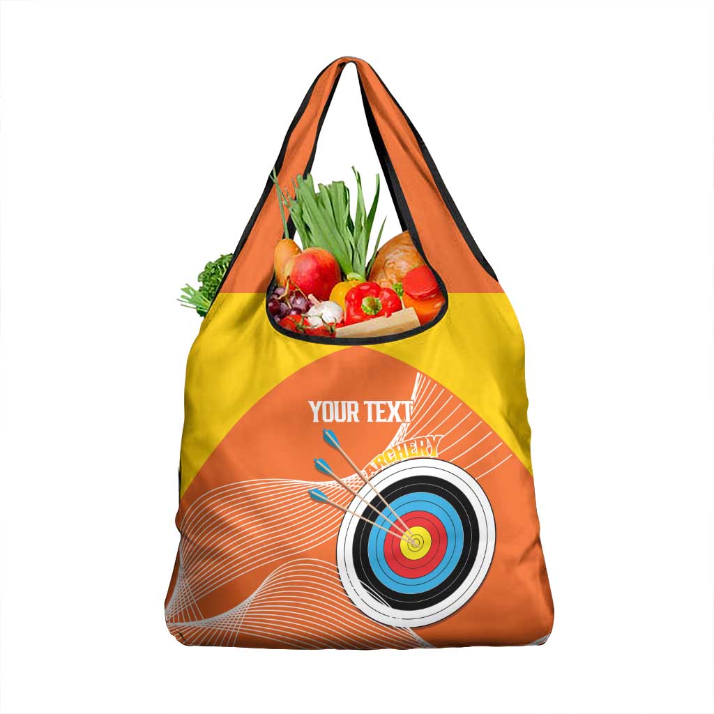 Personalised Bhutan Archery Grocery Bag Board Style Flag Color - Wonder Print Shop