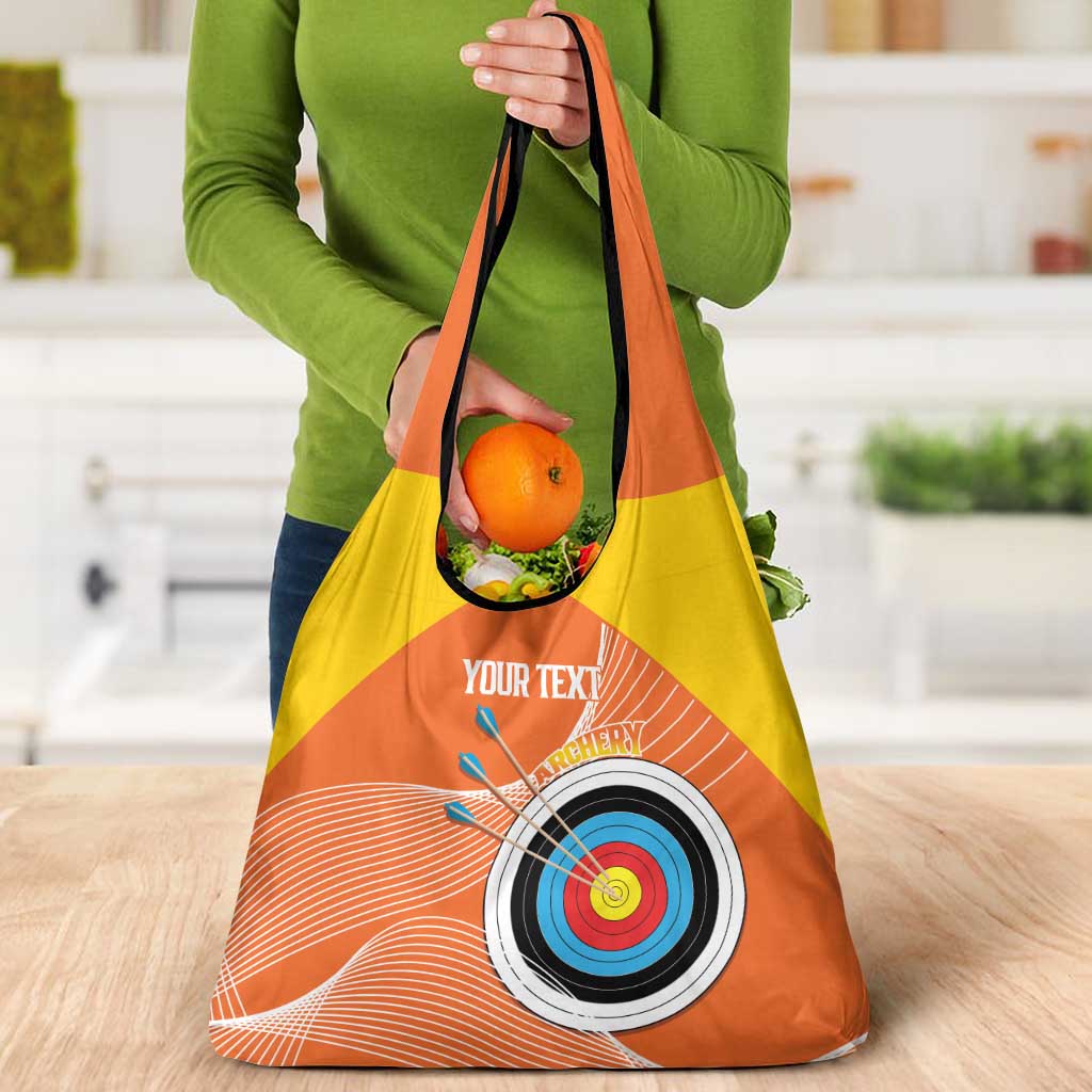 Personalised Bhutan Archery Grocery Bag Board Style Flag Color - Wonder Print Shop