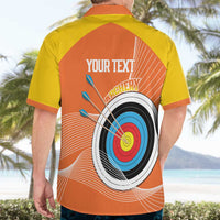 Personalised Bhutan Archery Hawaiian Shirt Board Style Flag Color - Wonder Print Shop