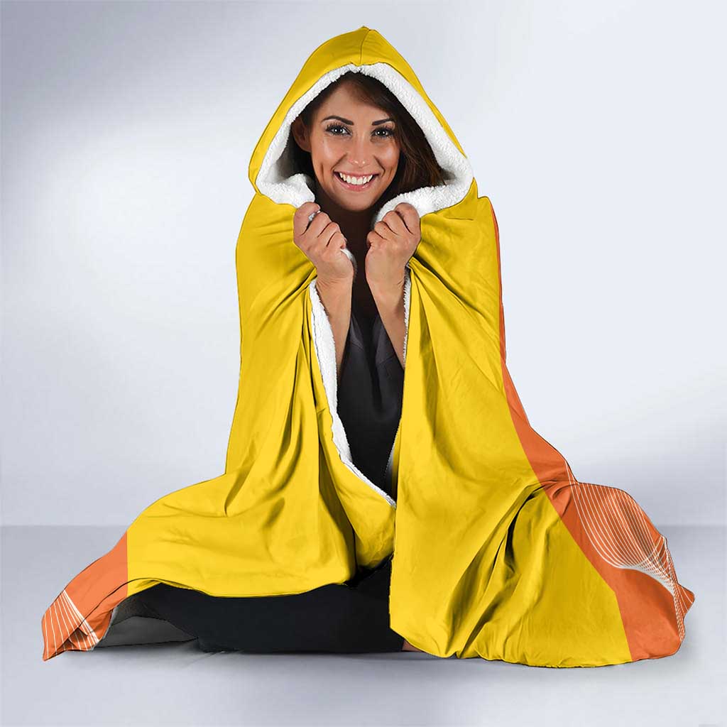Personalised Bhutan Archery Hooded Blanket Board Style Flag Color - Wonder Print Shop