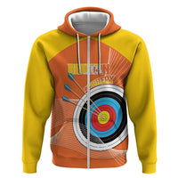 Personalised Bhutan Archery Hoodie Board Style Flag Color - Wonder Print Shop