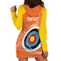 Personalised Bhutan Archery Hoodie Dress Board Style Flag Color - Wonder Print Shop