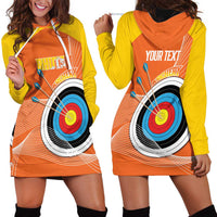 Personalised Bhutan Archery Hoodie Dress Board Style Flag Color - Wonder Print Shop