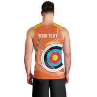 Personalised Bhutan Archery Men Tank Top Board Style Flag Color - Wonder Print Shop