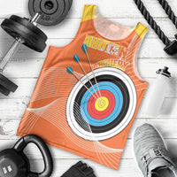 Personalised Bhutan Archery Men Tank Top Board Style Flag Color - Wonder Print Shop