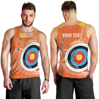 Personalised Bhutan Archery Men Tank Top Board Style Flag Color - Wonder Print Shop