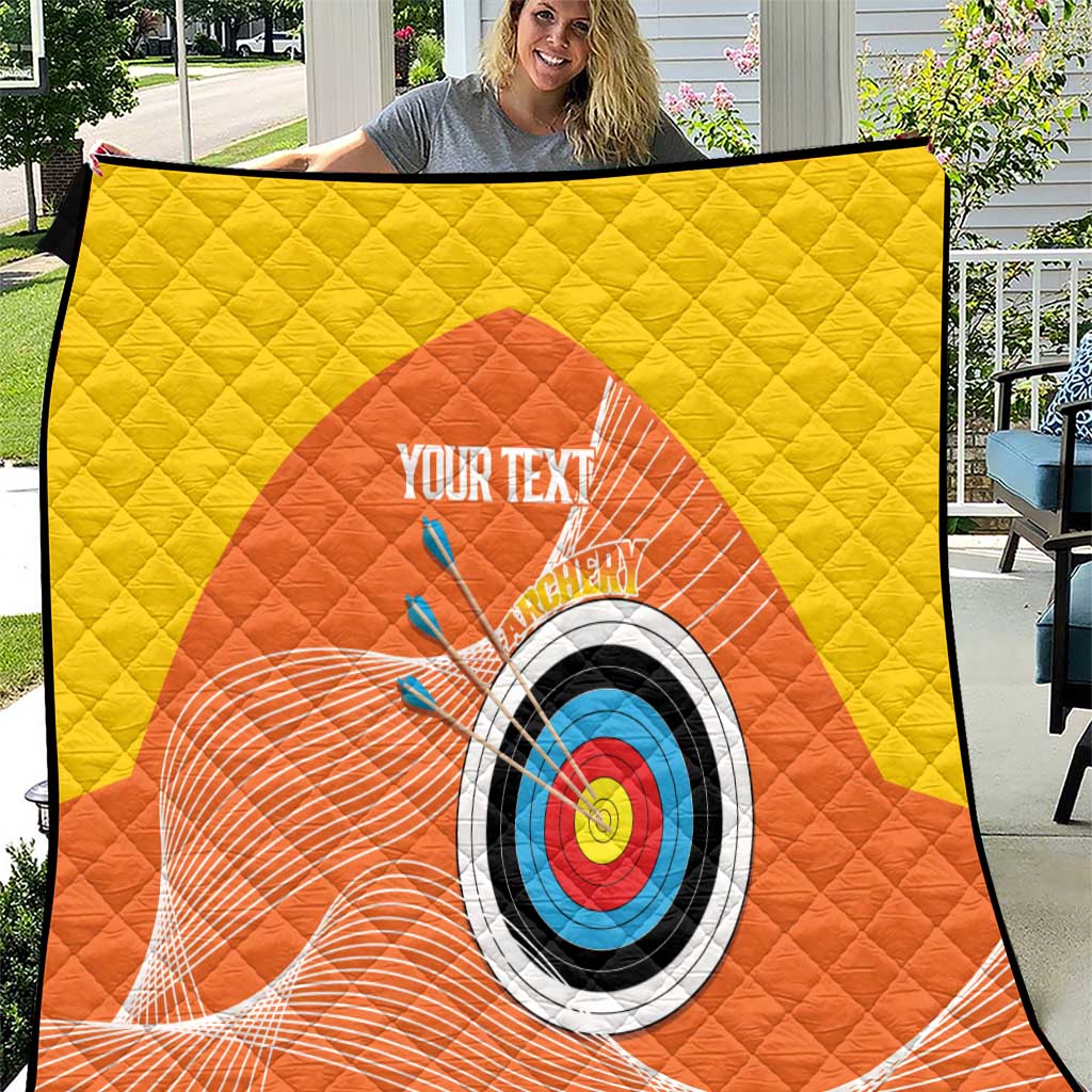 Personalised Bhutan Archery Quilt Board Style Flag Color - Wonder Print Shop