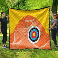 Personalised Bhutan Archery Quilt Board Style Flag Color - Wonder Print Shop