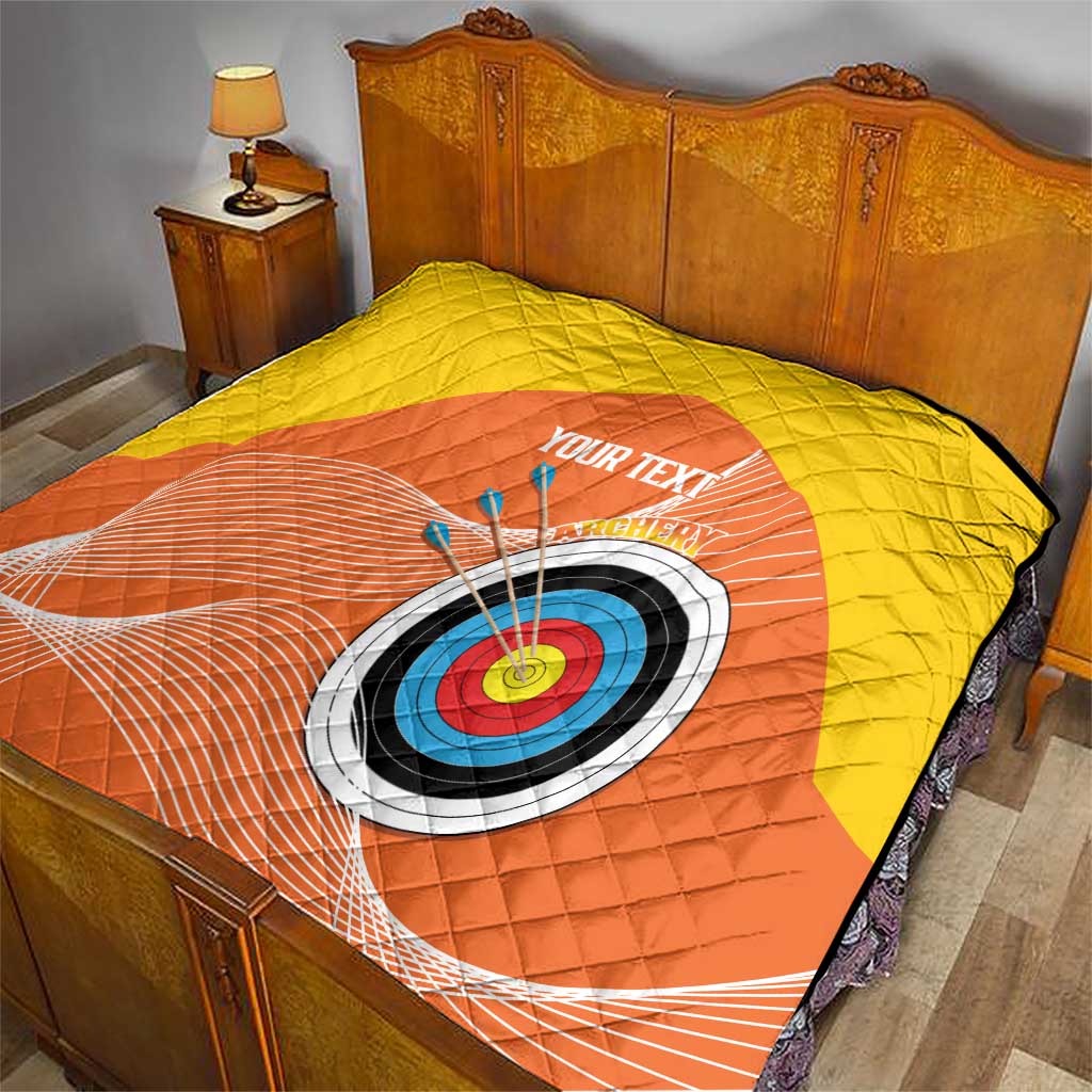 Personalised Bhutan Archery Quilt Board Style Flag Color - Wonder Print Shop