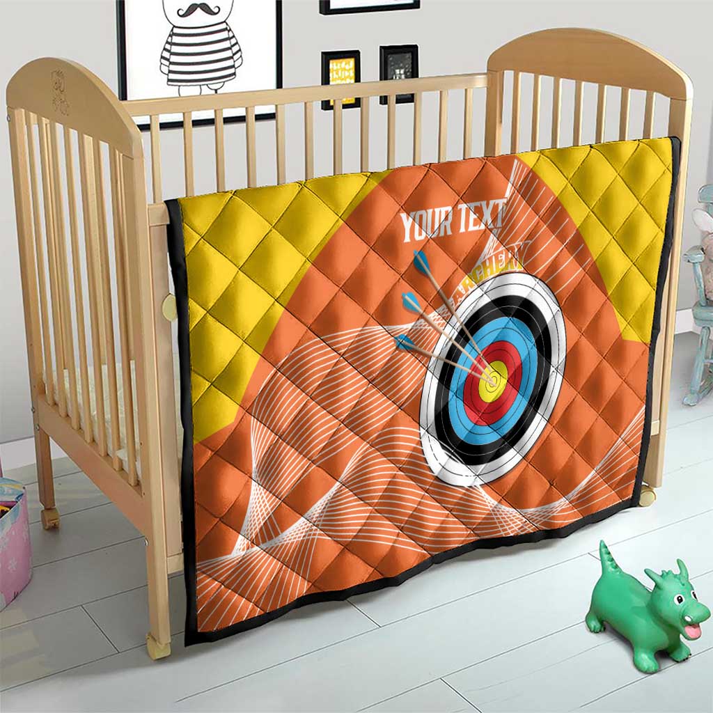 Personalised Bhutan Archery Quilt Board Style Flag Color - Wonder Print Shop