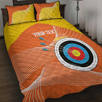Personalised Bhutan Archery Quilt Bed Set Board Style Flag Color - Wonder Print Shop