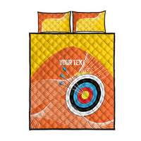 Personalised Bhutan Archery Quilt Bed Set Board Style Flag Color - Wonder Print Shop