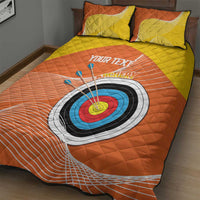 Personalised Bhutan Archery Quilt Bed Set Board Style Flag Color - Wonder Print Shop