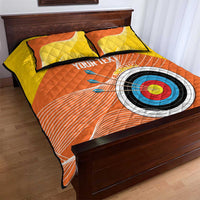 Personalised Bhutan Archery Quilt Bed Set Board Style Flag Color - Wonder Print Shop