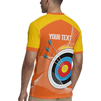 Personalised Bhutan Archery Rugby Jersey Board Style Flag Color - Wonder Print Shop