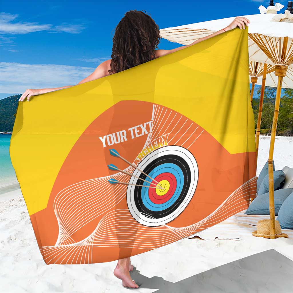 Personalised Bhutan Archery Sarong Board Style Flag Color - Wonder Print Shop