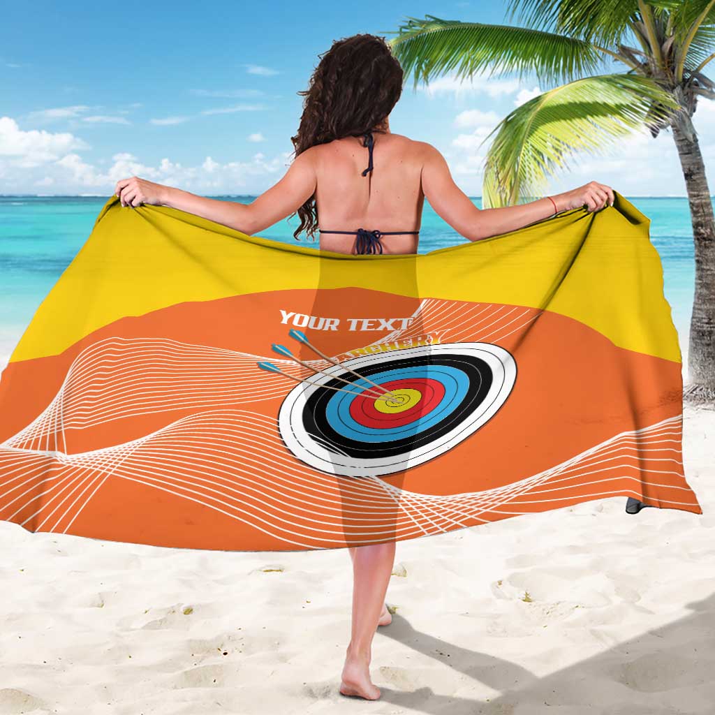 Personalised Bhutan Archery Sarong Board Style Flag Color - Wonder Print Shop