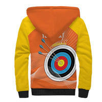 Personalised Bhutan Archery Sherpa Hoodie Board Style Flag Color - Wonder Print Shop